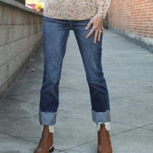 Nature Dark High Rise Straight Leg Denim, Size 9/28